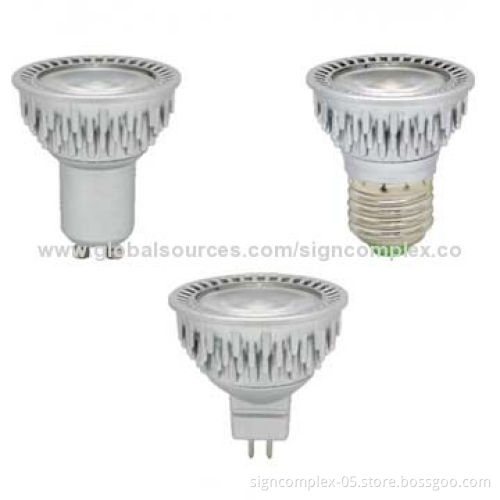 LED Spotlight Bulbs with Silver White Shell, 4.5W Power Consumption and 45 Degrees Beam Angle